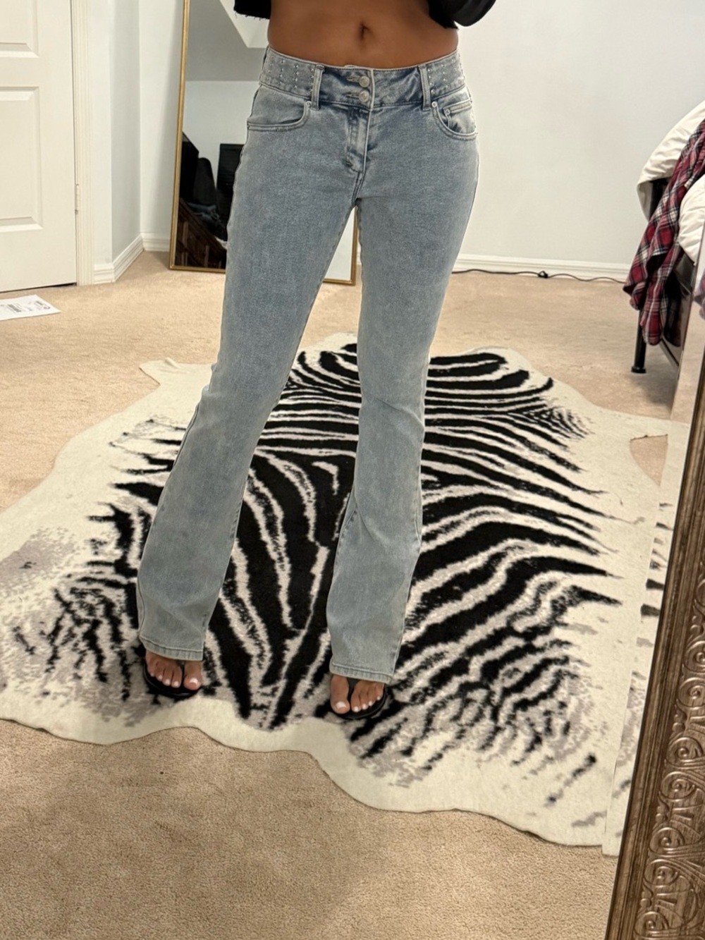 Forever 21 Light Wash Flare Jeans